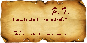 Pospischel Terestyén névjegykártya